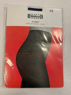 Wolford 70 Den Opaque Tights Sapphire Blue XS NWT